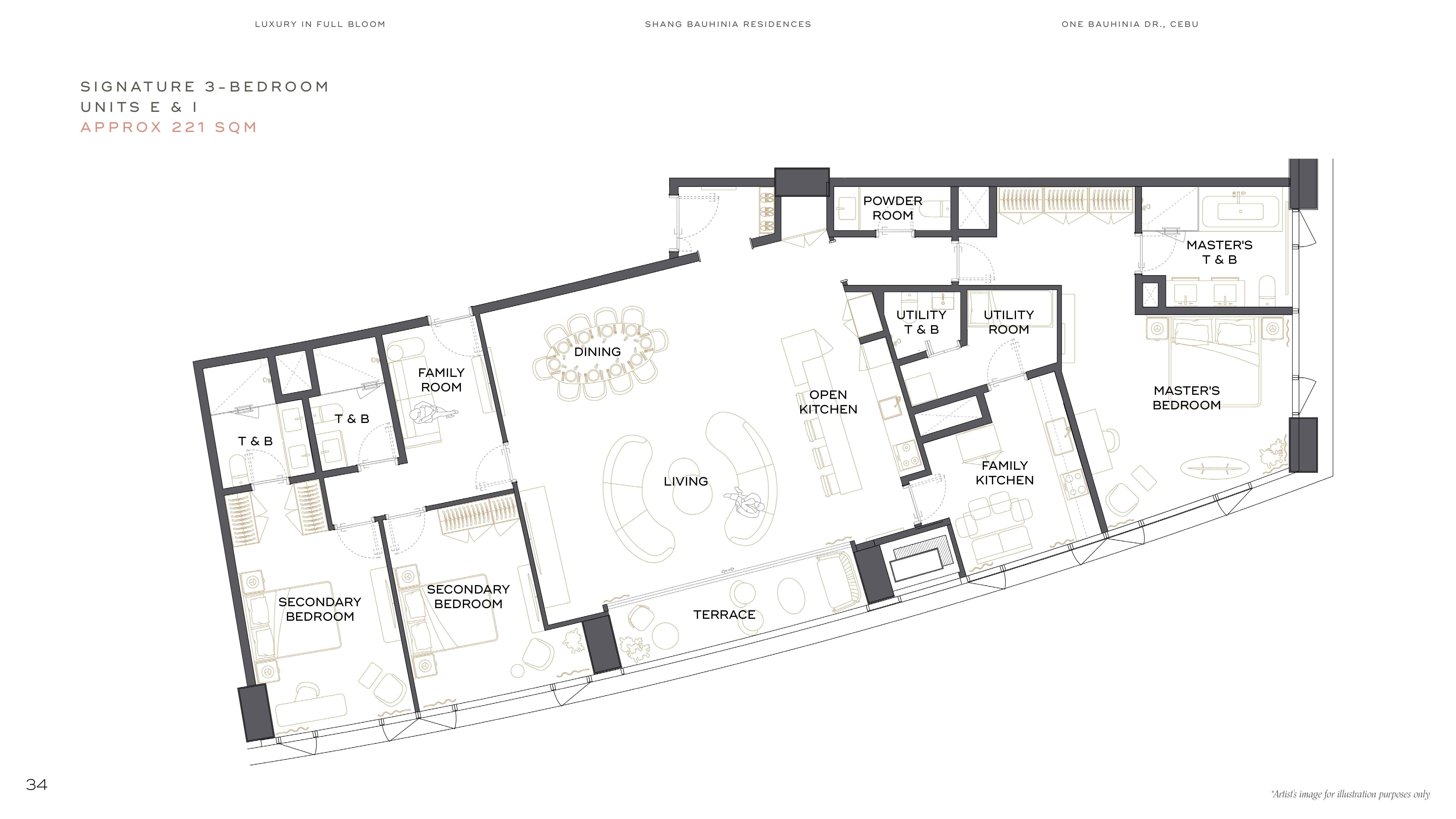 SBR Signature - 3Bedroom 221 sqm